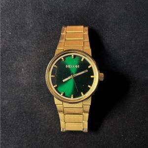 Nixon Gold and Green Watch
